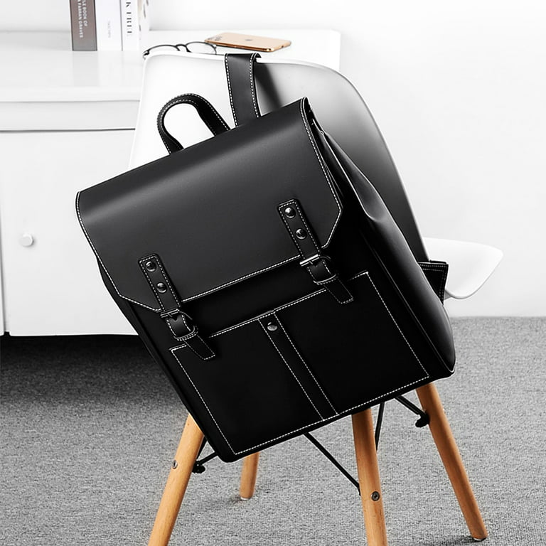 QUARRYUS High Quality Soft Leather Backpack Luxury Designer Backpacks for Men Fashion Urban Man Business Laptop Backpack Male Bag, Adult Unisex, Size