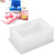 thumbnail image 4 of Coaster Silicone Mold, Silicone Material 4 Style Durable Reusable Easy Demolding Silicone Molds  For Handicrafts MD3454 Quadrate Coaster Storage Box Mold, 4 of 8