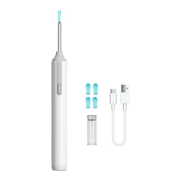 Decodeary Collecteur d'Oreilles Universel Haute Définition pour Soin des Oreilles Doux et Agréable pour la Peau Silicone de Qualité Alimentaire Blanc