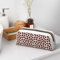 thumbnail image 7 of Uemuo Coffee Rugby Printed Leather Pencil Case, Pencil Pouch, Portable Pencil Bag, Pen Case for& Office, 7 of 7