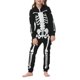 thumbnail image 2 of Mono de esqueleto para hombre y mujer, ropa de dormir, mono de Calavera, disfraz de Halloween a juego, pijamas de Halloween familiares luminosos, 2 of 4