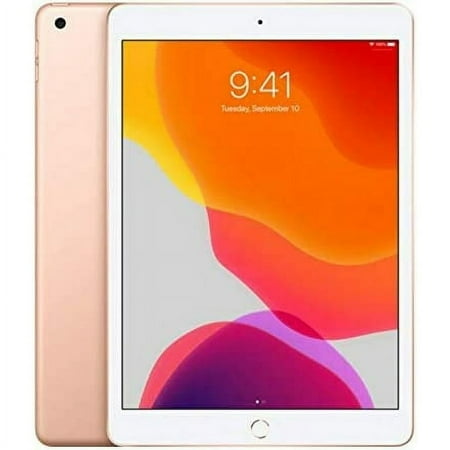 Restored Apple iPad 7th Gen 10.2" Tablet, 32GB, Wi-Fi, Gold (Refurbished)