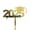Gold, variant on 2025 Graduation Acrylic Cake Topper - Pre-Assembled, Glitter Design, Black Cardstock - for Graduation Party Decorations & Cake Decoration