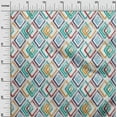 thumbnail image 3 of oneOone Silk Tabby Sea Green Fabric Geometric Craft Projects Decor Fabric Printed By The Yard 42 Inch Wide, 3 of 6