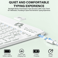 thumbnail image 6 of Kenke iPad (A16) 11th Generation 11 inch 2025 Keyboard Case,for iPad 10th Generation 10.9 inch 2022 with Pencil Holder,Soft TPU Back Stand Cover, Bluetooth Detachable Wireless Keyboard, Dark Green, 6 of 9