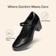 thumbnail image 4 of Zapatos Oxford Mary Jane para Mujer DREAM PAIRS Tacones Negros 7 cm, 4 of 9