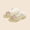 Gold, variant on Kids Girls Jelly Sandals Round Toe Butterfly Accent Lightweight Summer Beach Vacation Flats Gold Size 1 Big Girls