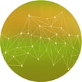 thumbnail image 1 of Ahgly Company Machine Washable Indoor Round Transitional Green Area Rugs, 5' Round, 1 of 7