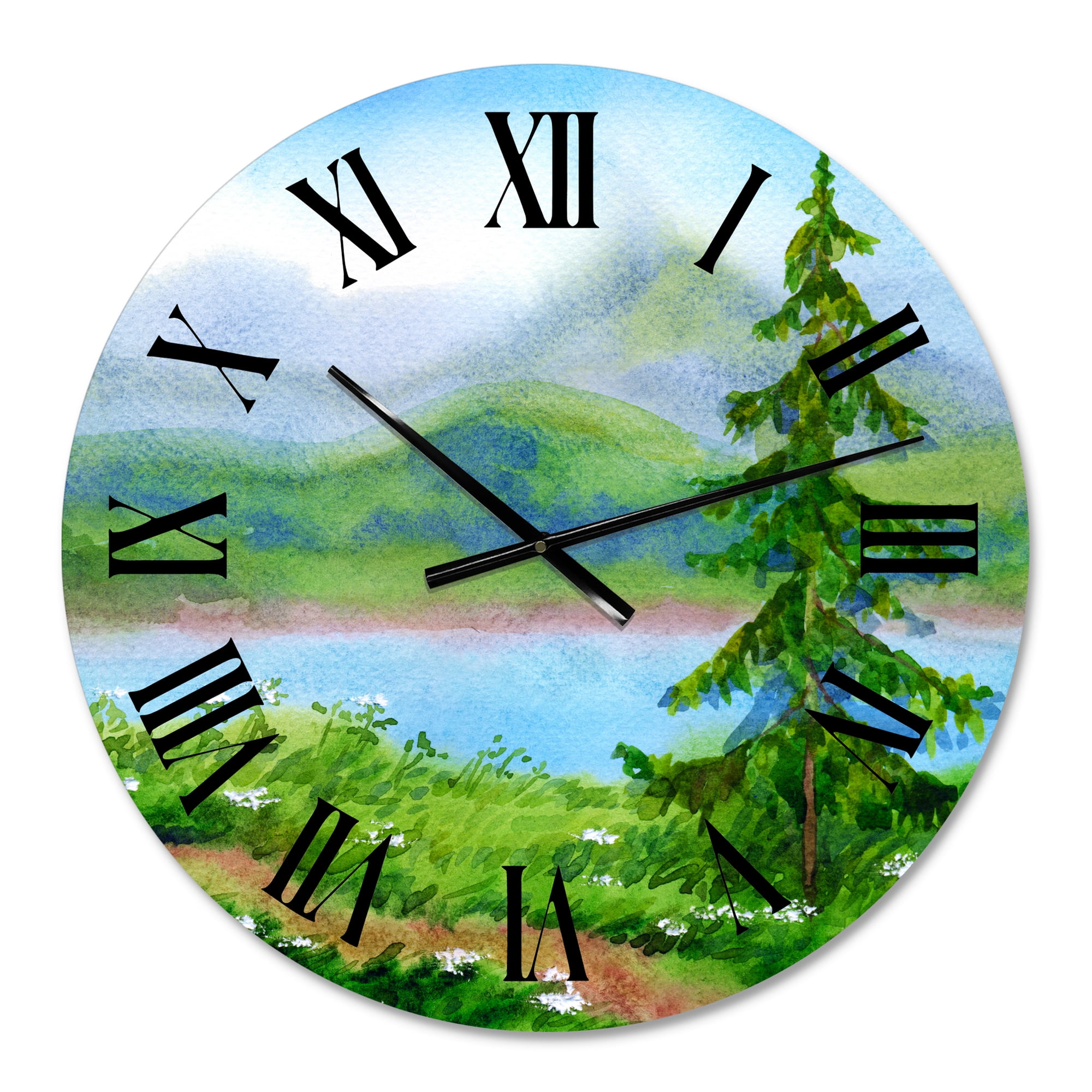 Designart 1 in Quartz Traditional Wall Clock