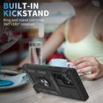 thumbnail image 6 of Heavy Duty Full Body Designed Case for Samsung Galaxy S22 Ultra 6.8 Inch , Shockproof Galaxy S22 Ultra Case Camera Cover Slide Lens Charge Port Built-in 360° Rotate Ring Kickstand, 6 of 9