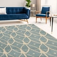 thumbnail image 2 of Capri Henley Rug Bone Blue 65 x 93 Transitional 100% Polypropylene, 2 of 6