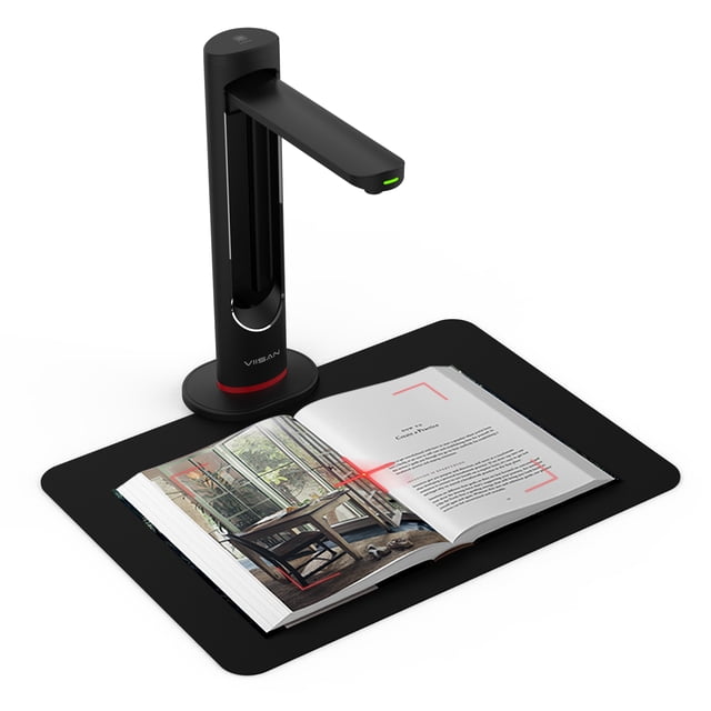 Escáner de libros y documentos profesional VIISAN VK21 con OCR multilenguaje, micrófono incorporado de 25MP, escáner portátil, tamaño de captura A3/300DPI para oficina y profesores, compatible con