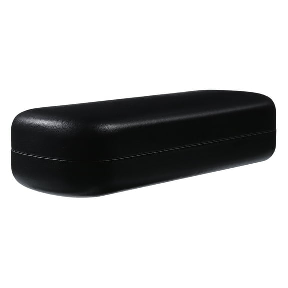 KAKOWELY 1Set Eyeglass Case Hard Shell Black Artificial Leather For Men Women Hard Shell Protection 16.70X6.50X3.50CM