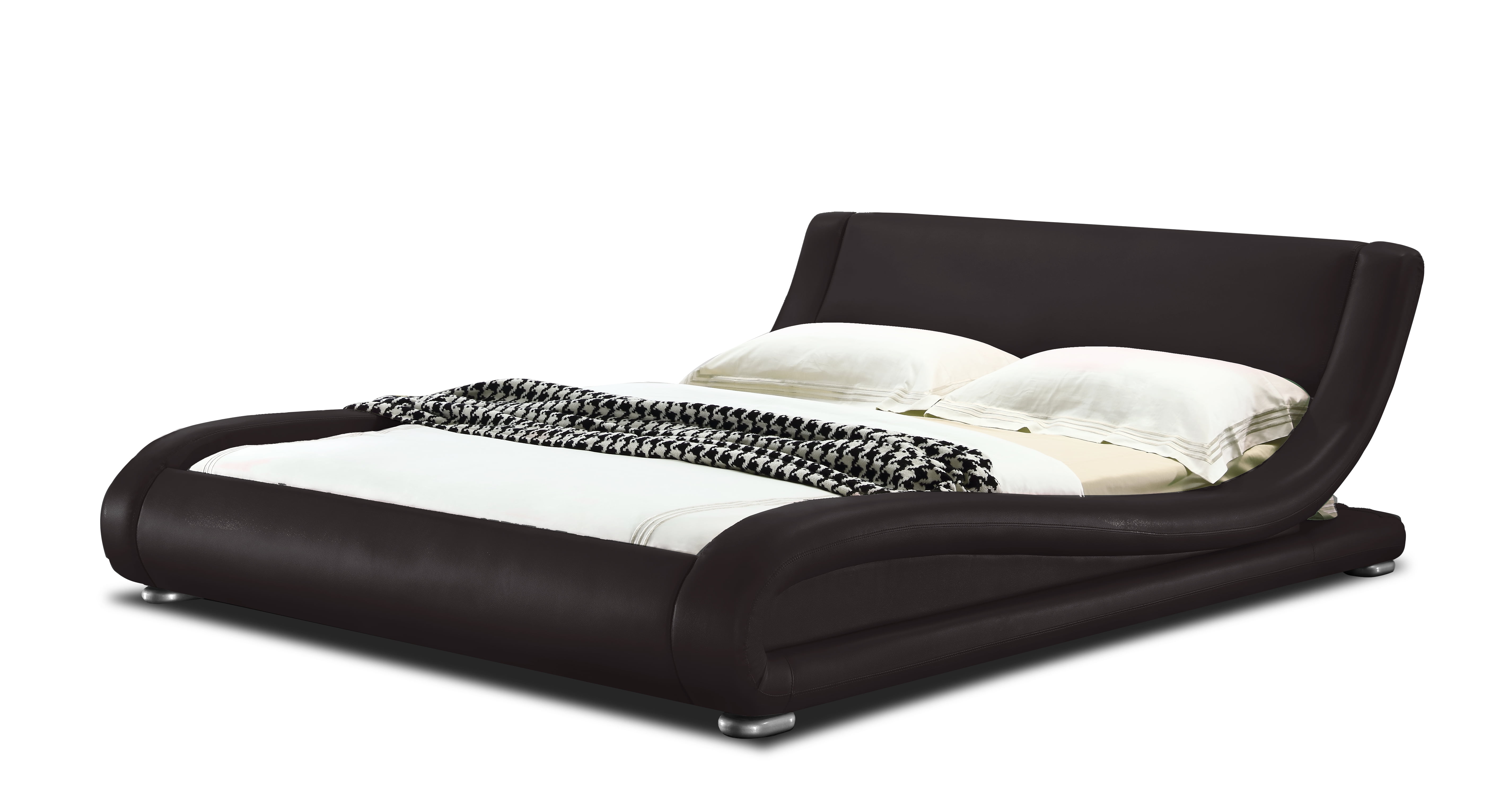 Greatime B1070 Contemporary Upholstered Platform Bed