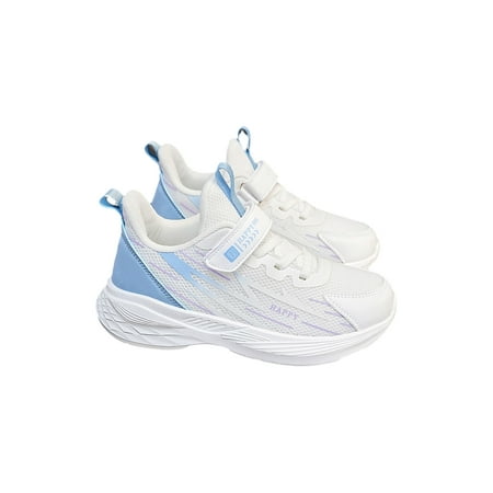

UKAP Children Athletic Shoes Mesh Running Shoe Non-Slip Sneakers Lightweight Trainers Kids Sports Fashion White 11C