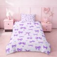 thumbnail image 2 of Erosebridal Cute Coquette Bowknot Twin Bedding,Purple Kawaii Bows Loves Duvet Cover Set For Girls Kids,Reversible,2pcs(No Comforter), 2 of 6