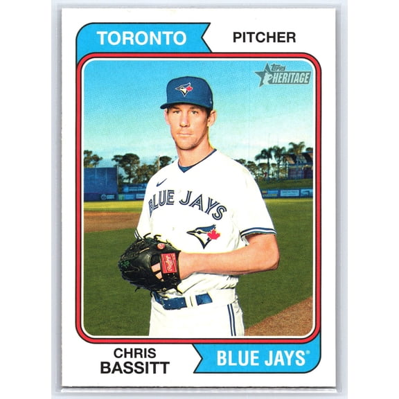 2023 Topps Heritage Chris Bassitt #106 Toronto Blue Jays Baseball Card