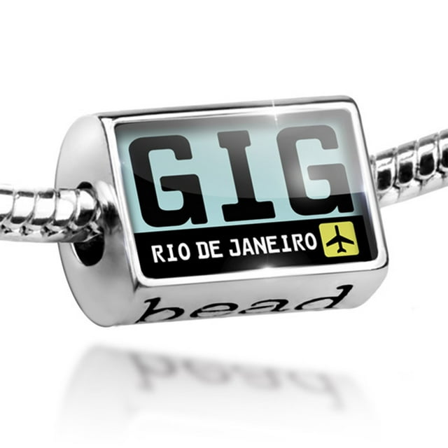 Bead Airport code GIG / Rio de Janeiro country Brazil Charm Fits All