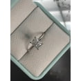 thumbnail image 3 of solitaire jewels 2.5CT Radiant Hidden Halo Moissanite Engagement Ring For Women, 14K White Gold, 3 of 5