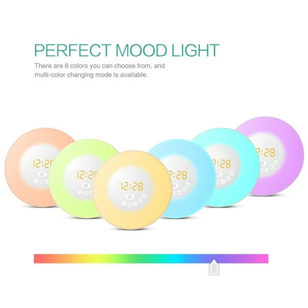 Sunrise Alarm Clock, Smart Wake up Light Sleep Aid Digital Alarm Clock