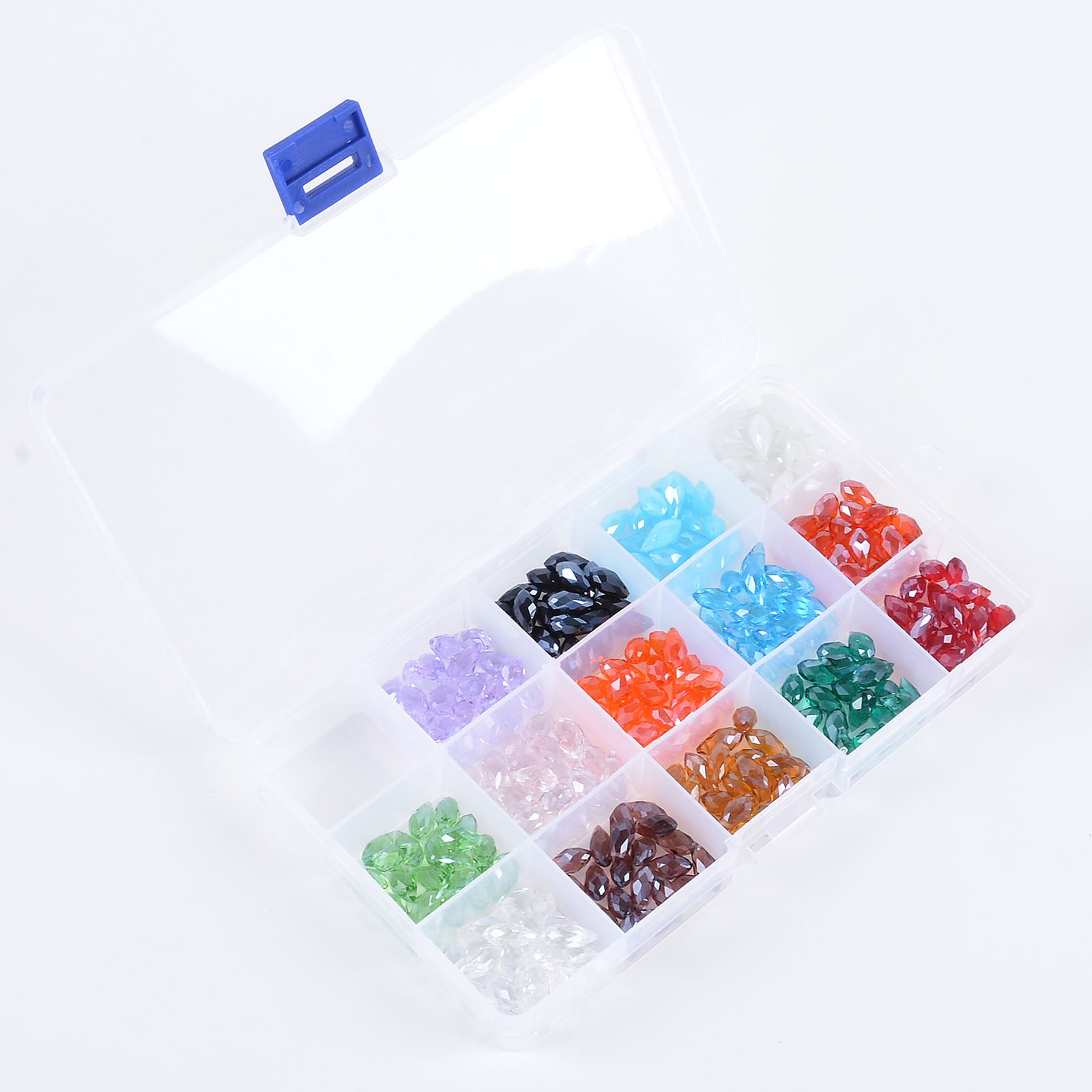 LONGWIN Lot 280pcs 6x12mm Faceted Teardrop Loose Crystal Beads Jewelry Making Supplies