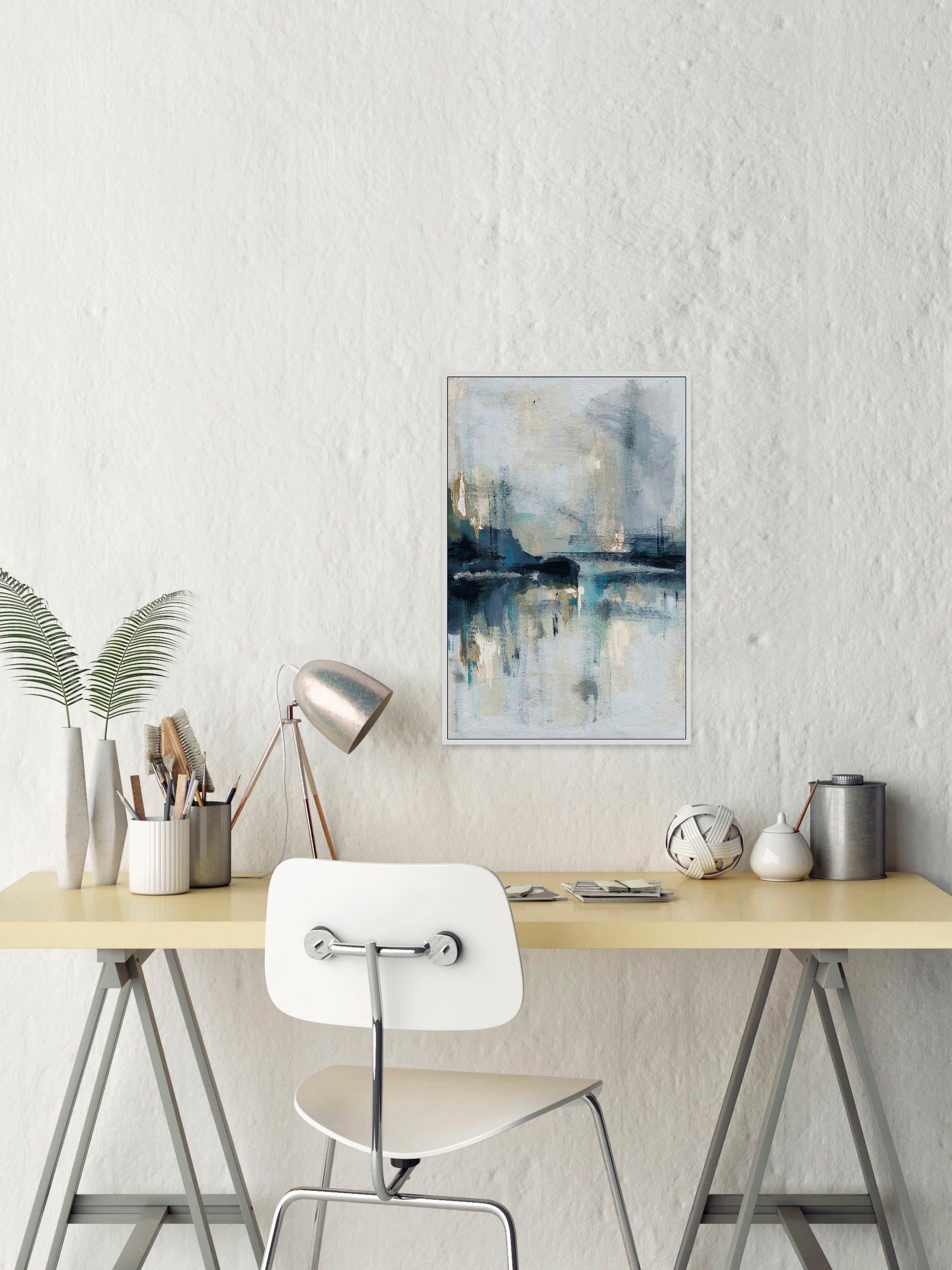Senne Flueve II Floater Framed Painting Print on Canvas