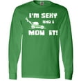thumbnail image 3 of Inktastic I'm sexy and I mow it Lawnmower Fun Long Sleeve T-Shirt, 3 of 5