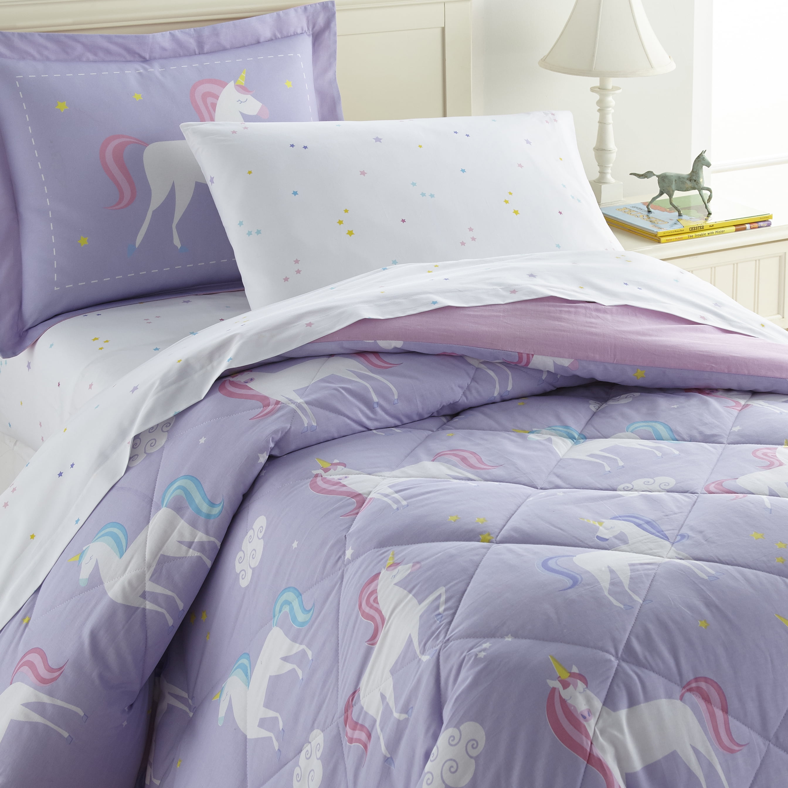 Wildkin Unicorn 5 pc Cotton Twin Bed in a Bag