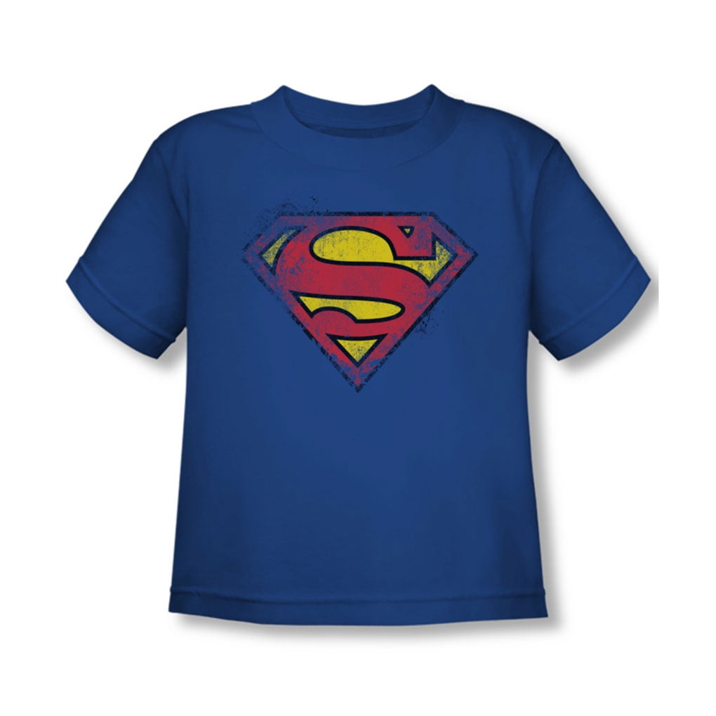 Destroyed Supes Logo Toddler T-Shirt In Royal - Walmart.com