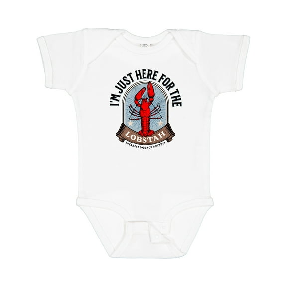 Inktastic Maine Just Here for the Lobster Boys or Girls Baby Bodysuit
