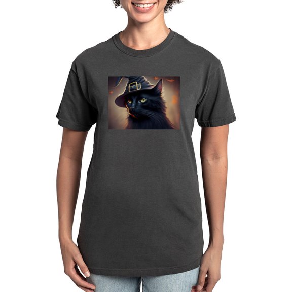 CafePress - The Witch's Familiar Women's Comfort Colors® T Shirt - Womens Comfort Colors® Shirt