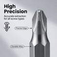 thumbnail image 4 of 22-piece plastic box screw removal tool Set of S2 slotted screw removal tools Drill bit and chuck adapter, 4 of 7