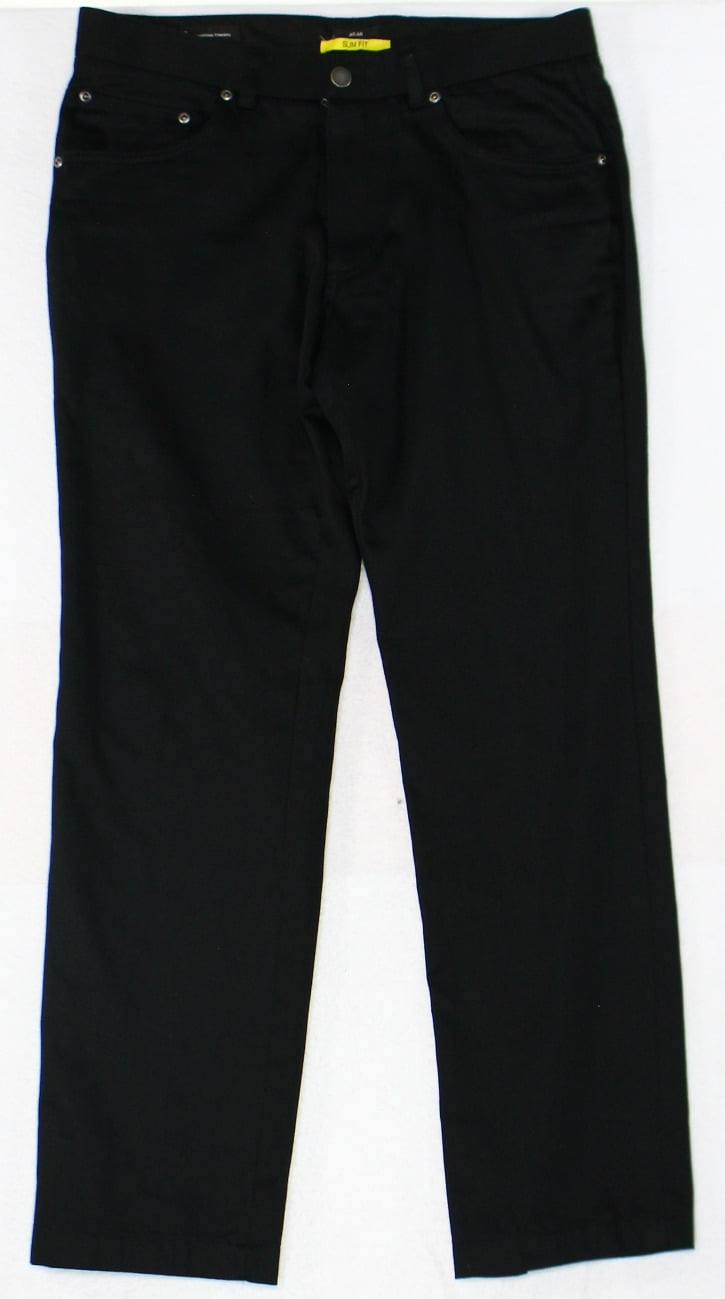 INC - INC NEW Solid Black Mens Size 30x30 5-Pocket Slim-Fit Casual ...