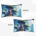 thumbnail image 4 of Fotbe Fantasy Treehouse Planet Scene Pillow Cases - Envelope Closure - Luxury, Extra Soft, Cooling Pillow Covers - Wrinkle, Fade, Stain Resistant-20"x30", 4 of 8