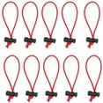 thumbnail image 1 of Foto&Tech Attache de Câble Élastique Extra Épais Multifonction, Sangle de Câble Réglable, Toggle Tie Réutilisable, Gestion des Câbles (10x 16CM, Rouge), 1 of 2