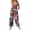 Blue, variant on Halloween Jumpsuits for Women Oversized Sleeveless Overall Wide Leg Womens Jumpsuits Vintage Bib Overalls Gothic Skull Floral Print Straps Rompers Fall Outfits Black 2XL