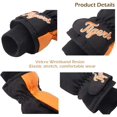 thumbnail image 4 of Guantes impermeables para nieve para niños de 1 a 8 años, para niños y niñas, para niños pequeños, para invierno, cálidos, para esquiar y Snowboard Xemadio CJWUS-2978, 4 of 7