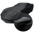 thumbnail image 4 of Zcargel Indoor Breathable Car Cover with Rearview Mirror Pockets, Dust-Free Protective Elastic Fit for Chevrolet Corvette C8, Silk-Polyester Fabric, Direct Replacement, Storage Bag Included, 4 of 9