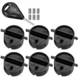 thumbnail image 1 of Caja de ranura para timón de 6 piezas con llave para tornillos Juego de aletas FCS G5 para tabla de surf negra, 1 of 8