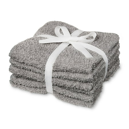 Room Essentials 6pk Washcloth Gray