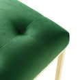 thumbnail image 4 of Modway Privy Gold Stainless Steel Performance Velvet Dining Chair, Emerald, Gold, 4 of 7