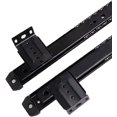 thumbnail image 4 of XINQIHANG Rails Rack Set Under Desk Slider Track Ball Bearing Slides Hardware Multipurpose Home Adjustable Office Keyboard Tray Slides, Black, 4 of 7