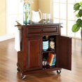 thumbnail image 3 of Pemberly Row Solid Black Granite Top Mahogany Kitchen Cart, 3 of 6