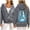 Dark Gray, variant on Womens Ocean Theme Graphic Zip Up Hoodie Long Sleeve Full Zip Sweatshirt Back Print With Side Pockets Sea Inspired Wear Hooded Jacket