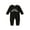 Black, variant on Infant Baby Boys Little Brother Romper Jumpsuit Bodysuit Winter Clothes Outfits