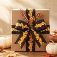 thumbnail image 5 of Miwamany Fall Decor, Candy Corn Wired Ribbon 2.5 in x 179.9 in, Thanksgiving Wreath Bow Craft for Gift Wrapping Home Decor DIY Roll, 5 of 6