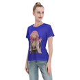 thumbnail image 4 of T-Shirt Basique à Manches Courtes pour Femmes Demon Slayer Lame Temple Ganlu Mili, 4 of 6
