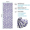 thumbnail image 2 of Purple Daisy Flower Pattern Hot Yoga Mat Towel Non Slip for Hot Yoga - Quick-Drying Yoga Mat Cover with 4 Corner Pockets with Travel Bag - Hot Yoga Towel Non Slip Grip Moisture Wicking Sweat 70"x26", 2 of 6