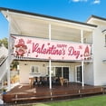 thumbnail image 6 of Dienrx Valentine's Day Yard Banner for Outdoor Indoor Party Decoration, Washable Festive Background Cloth for Wall Garage Door Decor, 6 of 7