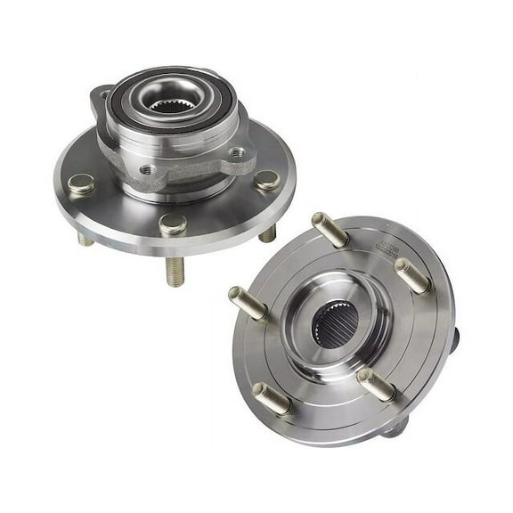 Front Wheel Hub Assembly Set - Compatible with 2009 - 2020 Dodge Journey 2010 2011 2012 2013 2014 2015 2016 2017 2018 2019